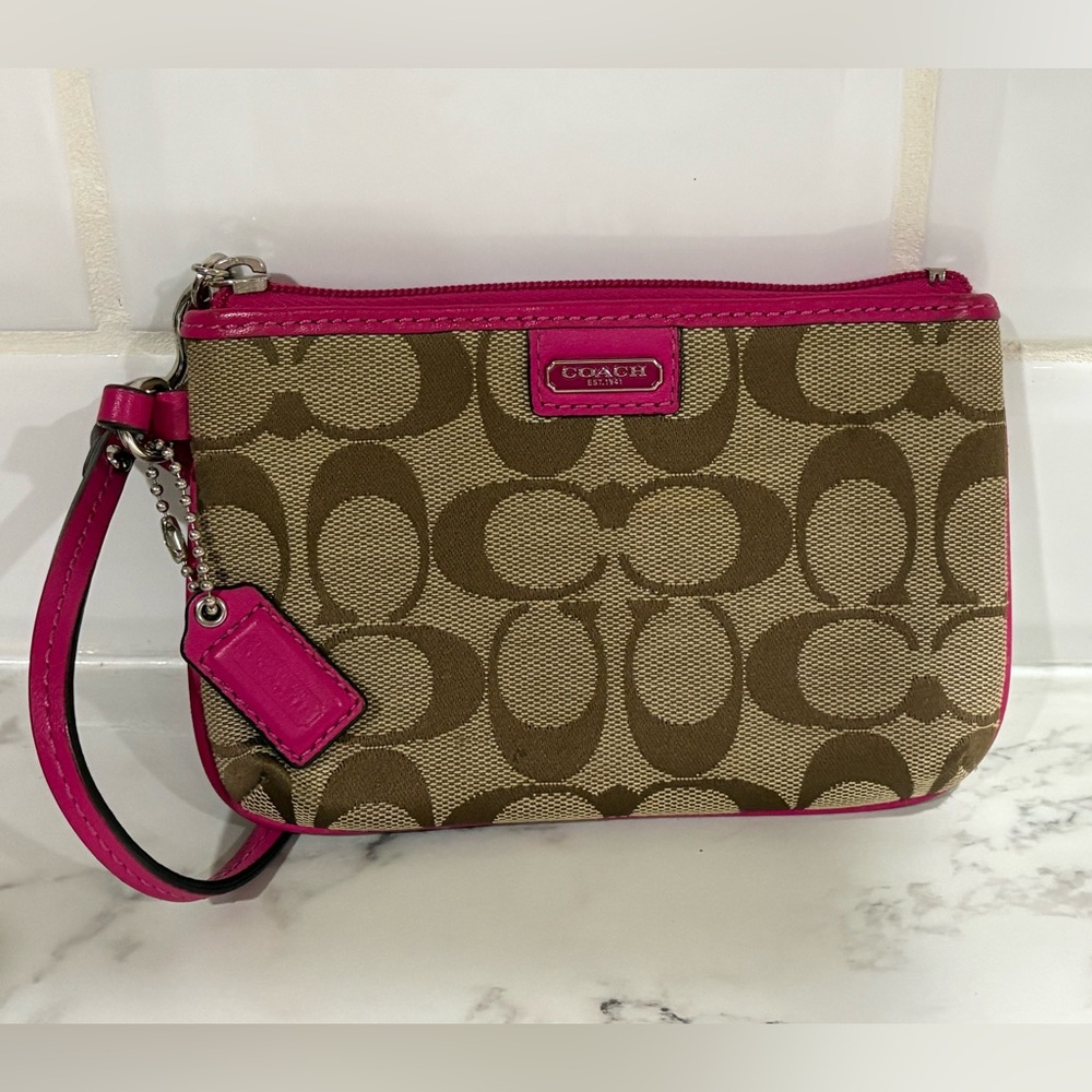 Coach legacy purse combo with matching wristlet - Picture 7 of 16